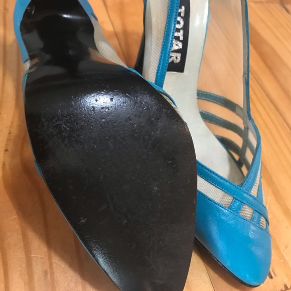 Blue Net Heels - Picture 4 of 6